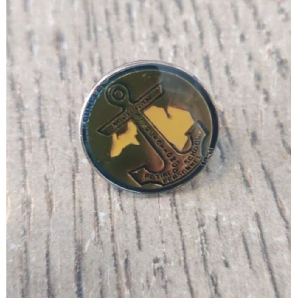 Life Member Michigan Association of Retired School Personnel Pin Lapel Enamel
